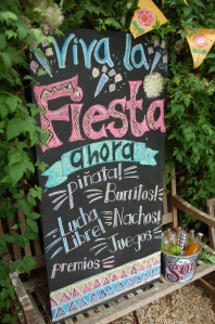 Fiesta chalkboard